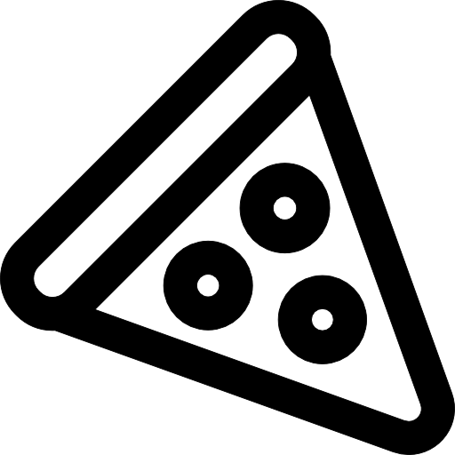 Pizza triangle outline
